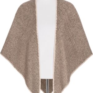 Poncho aus Viskose ~ braun