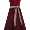 Dirndl LEOPOLDSDORF (70 cm) ~ 34 ~ rot