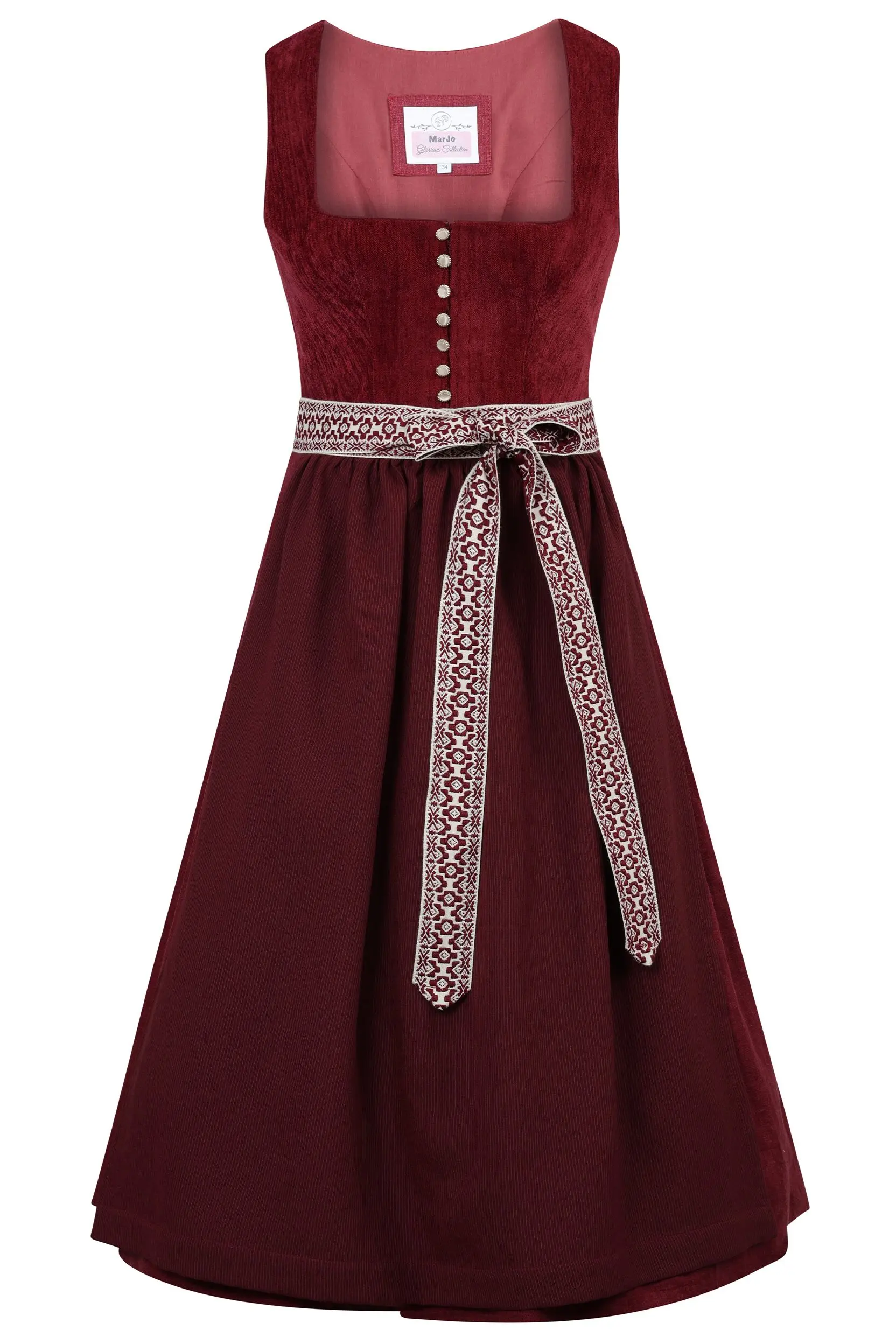 Dirndl LEOPOLDSDORF (70 cm) ~ 32 ~ rot