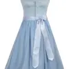 Dirndl NEUTAL (65 cm) ~ 30 ~ hellblau