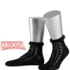 Spitzensocken mit Ajourmuster ~ schwarz ~ 36-38