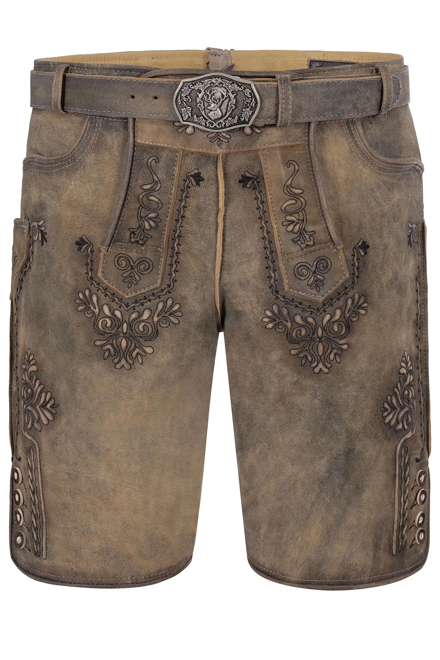 Lederhose DARIUS ~ 44 ~ graubraun antik