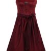 Dirndl INZERSDORF (70 cm) ~ 34 ~ dunkelrot