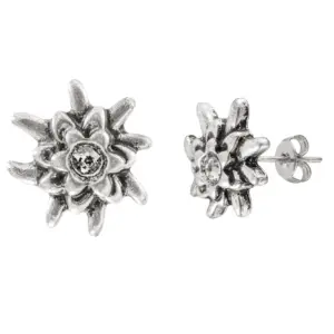 Edelweiß Ohrstecker ~ silber