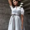 Dirndl CALYSSIA (75 cm) ~ 36 ~ grau