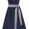 Dirndl LANDL (70 cm) ~ 36 ~ dunkelblau