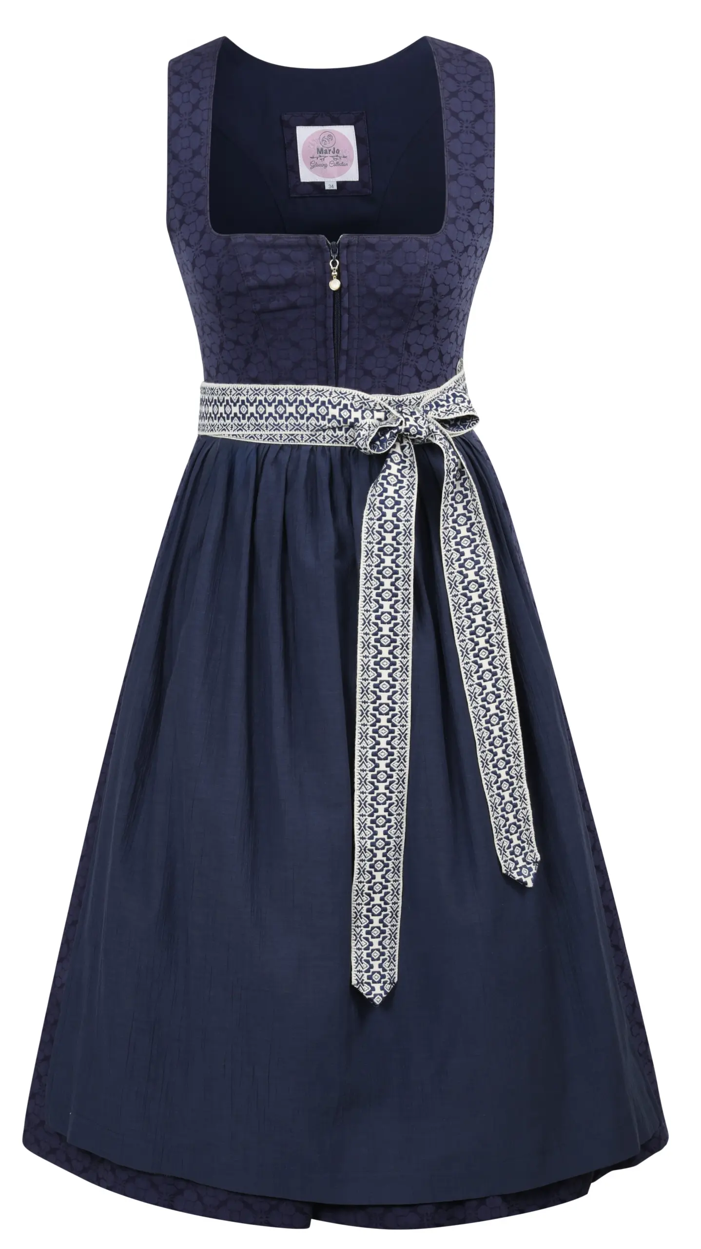 Dirndl LANDL (70 cm) ~ 34 ~ dunkelblau