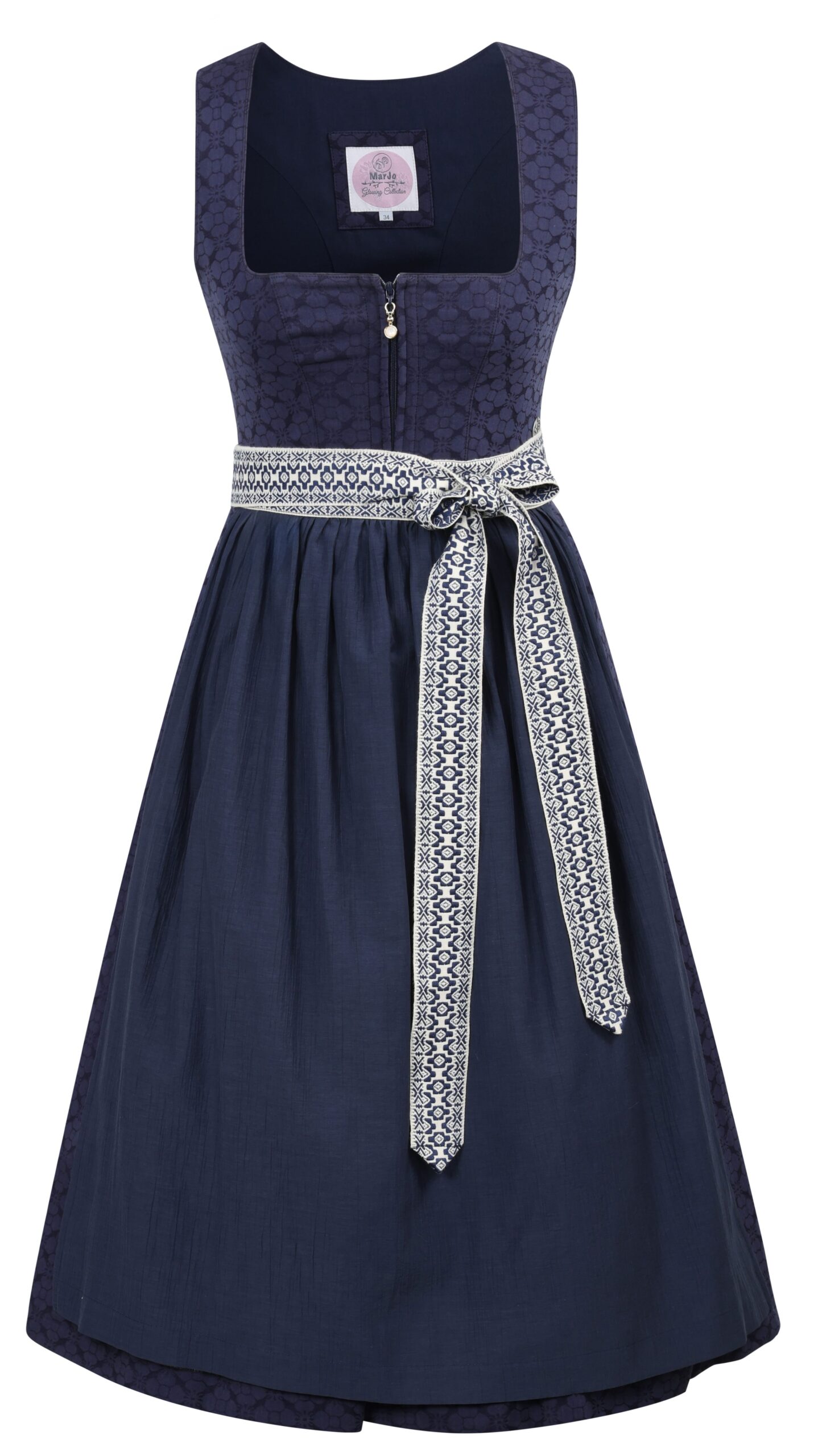Dirndl LANDL (70 cm) ~ dunkelblau ~ 34