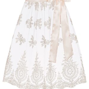 Dirndlschürze ELISA (65 cm) ~ creme ~ S