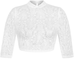 Dirndlbluse PIA ~ weiß ~ 32