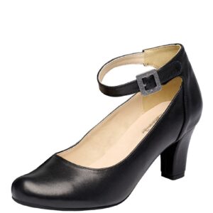 Pumps schwarz mit Spange Lina 012687 ~ 37