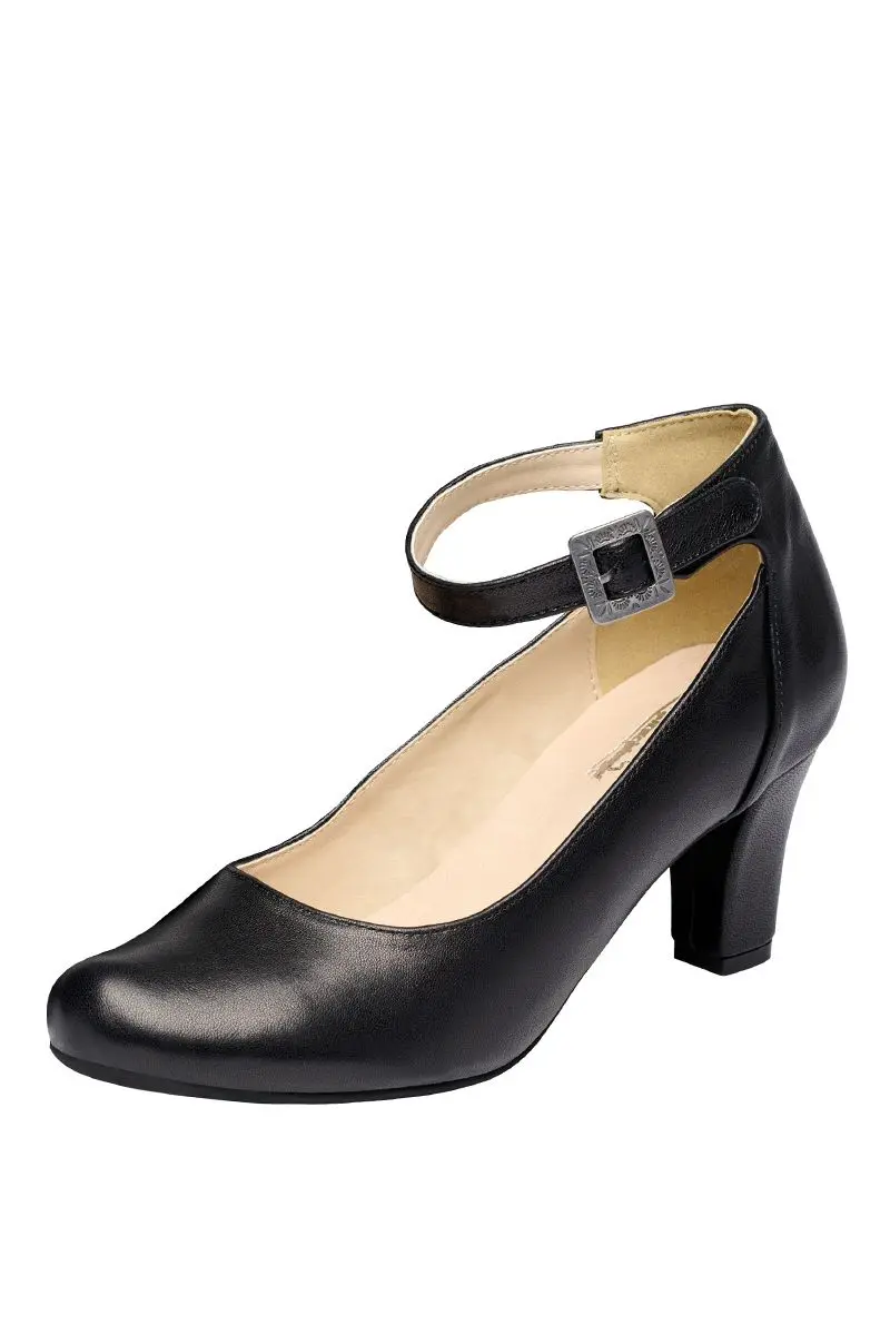 Pumps schwarz mit Spange Lina 012687 ~ 37