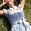 Dirndl LEOPOLDSDORF (70 cm) ~ 32 ~ blaugrau