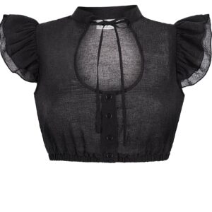 Dirndlbluse DIANA ~ schwarz ~ 32