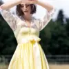 Dirndl NEUTAL (65 cm) ~ 34 ~ gelb