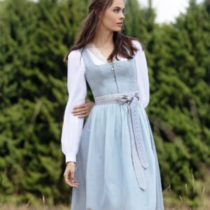 Dirndl LANDL (70 cm) ~ 34 ~ graublau