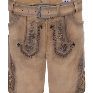 Kinder Lederhose MIKE ~ 104 ~ hellbraun