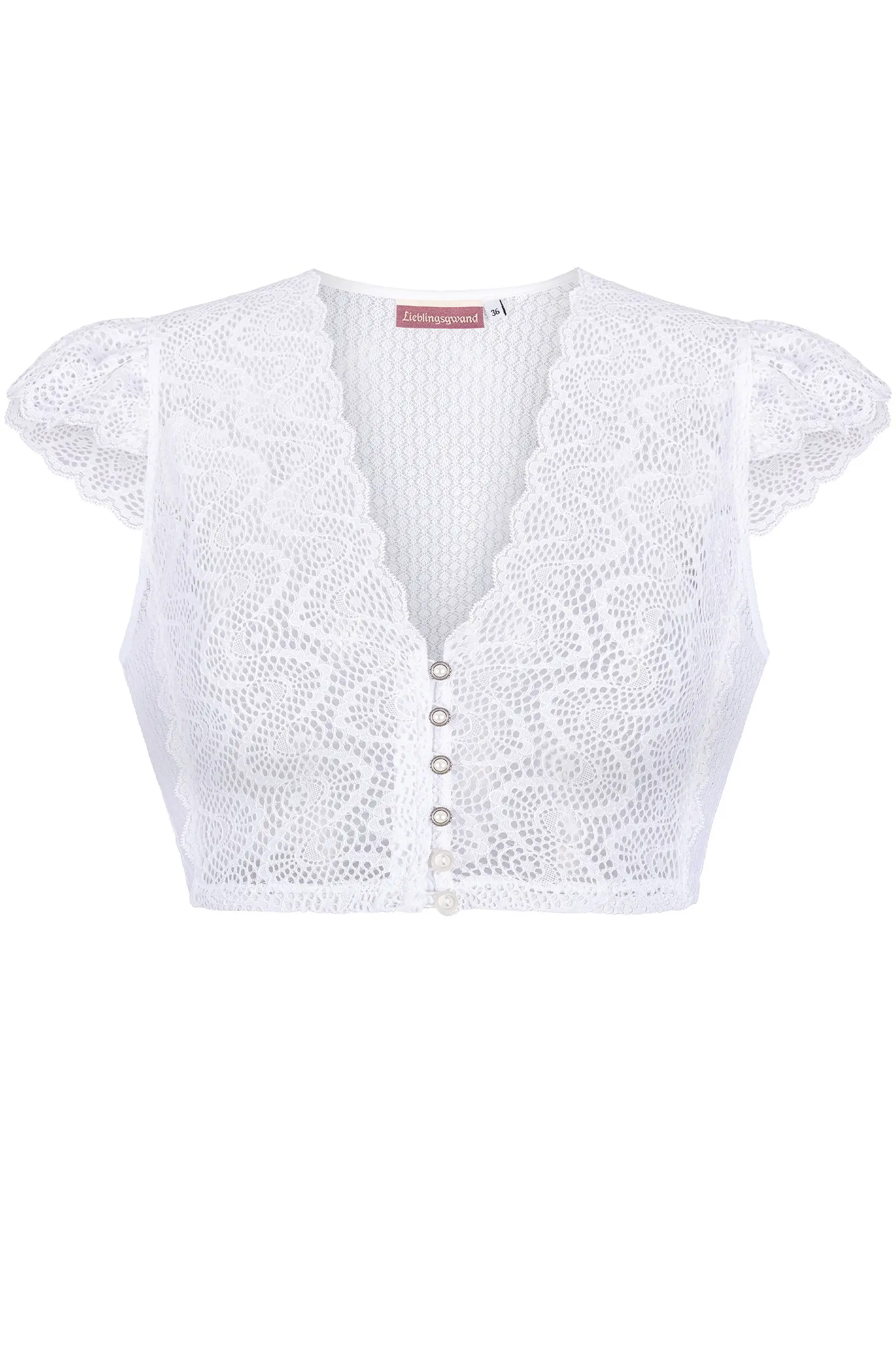 Dirndlbluse MIRIAM ~ weiß ~ 30