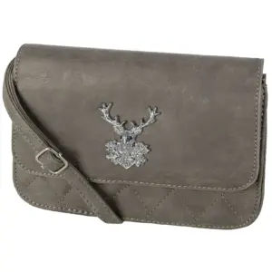 Trachtentasche Hirsch mit Steppung ~ taupe