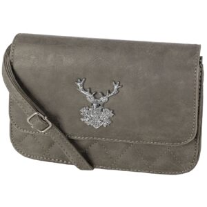 Trachtentasche Hirsch mit Steppung ~ taupe