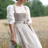 Dirndl LEOPOLDSDORF (70 cm) ~ 40 ~ taupe