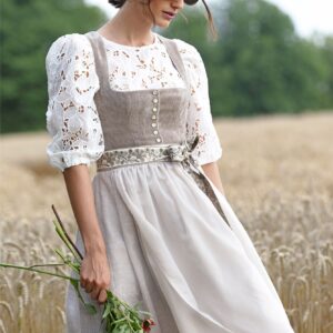 Dirndl LEOPOLDSDORF (70 cm) ~ 32 ~ taupe