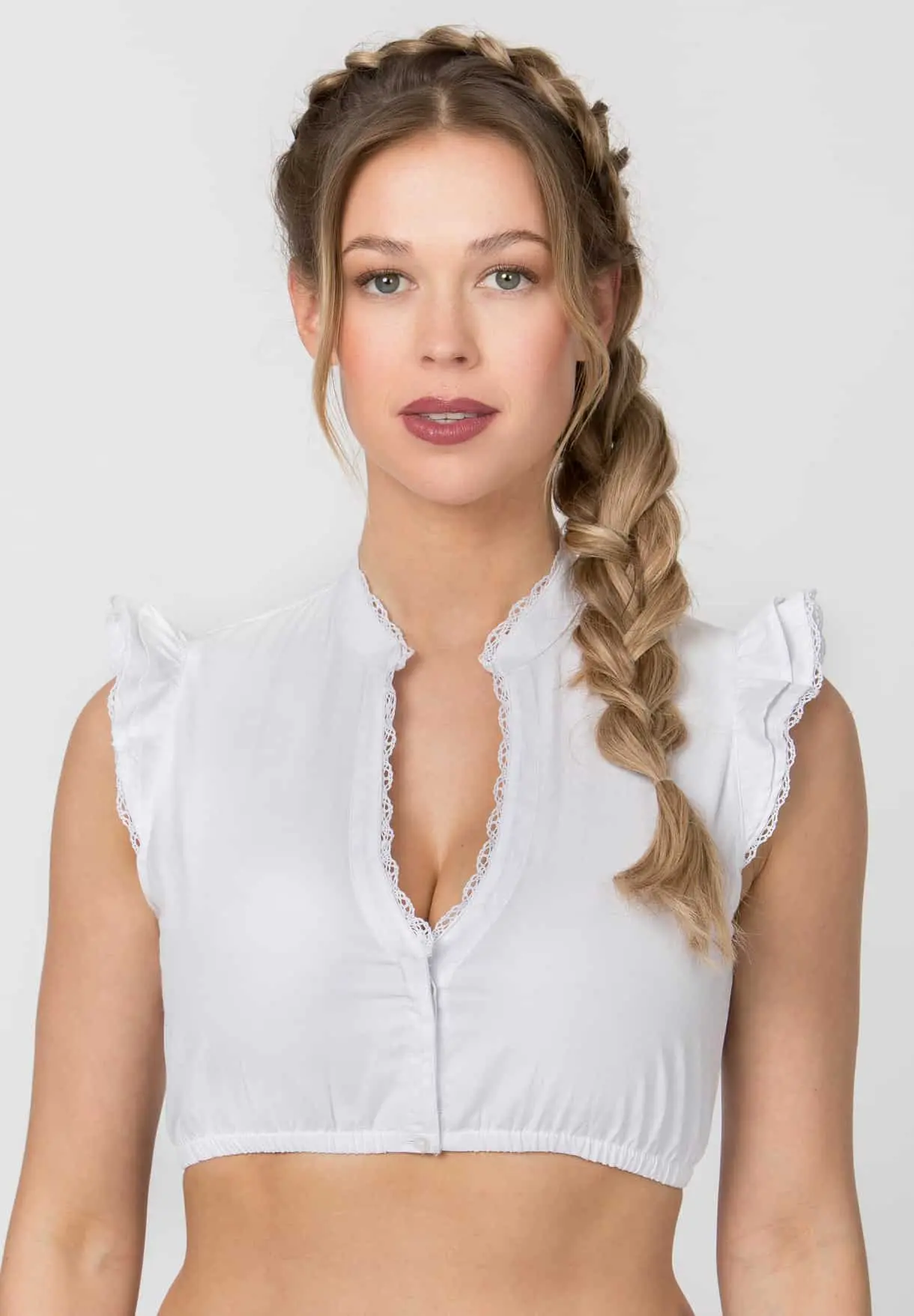 Dirndlbluse Fleur (weiss