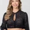 Dirndlbluse Rachel (dunkelblau