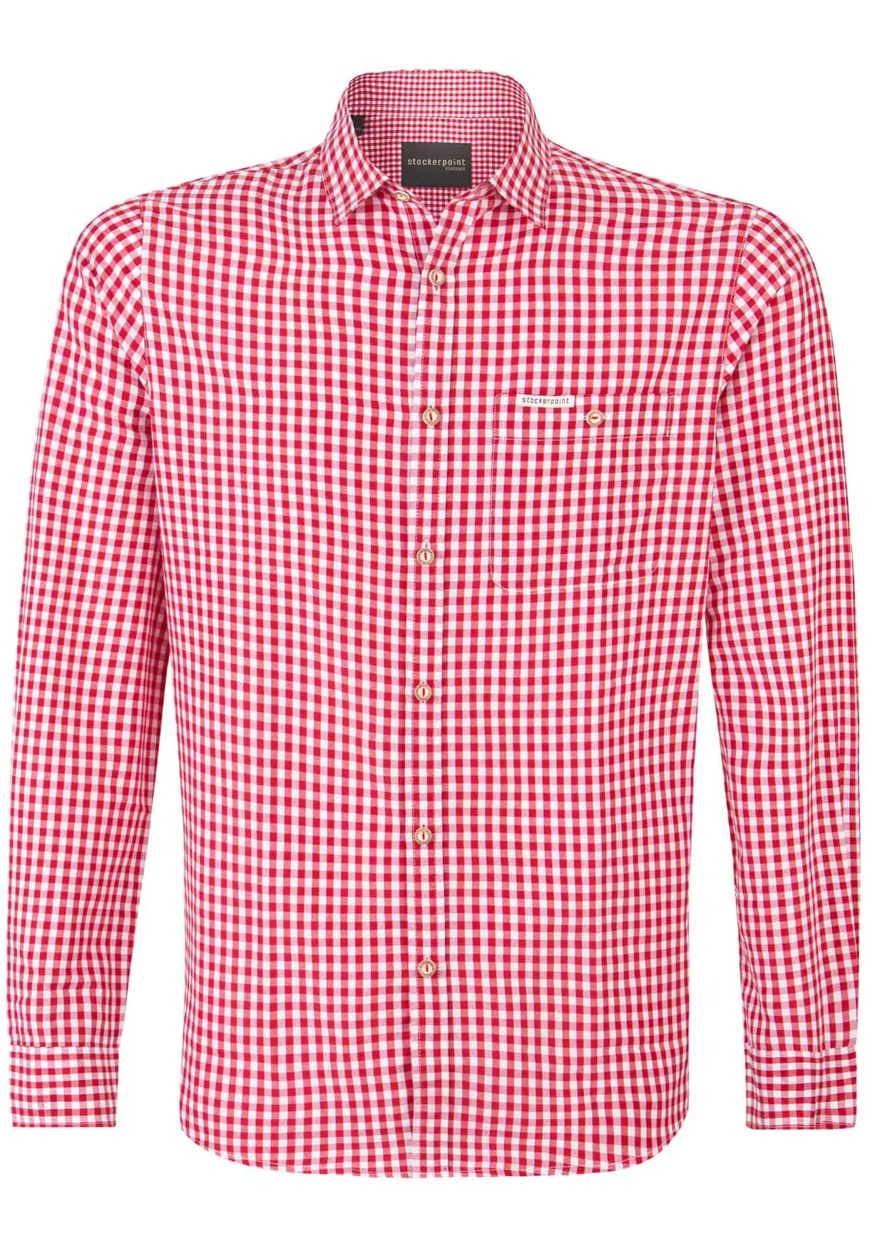 Trachtenhemd Campos3 (rot