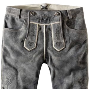 Trachtenlederhose Antonia (granit gespeckt