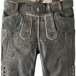 Trachtenlederhose Artur (granit gespeckt