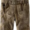 Trachtenlederhose Bertl (eiche gespeckt