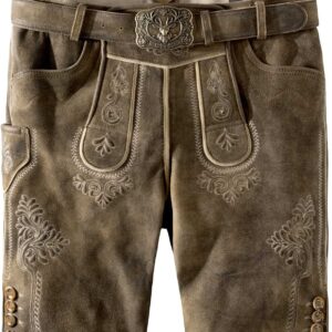 Trachtenlederhose Bertl (eiche gespeckt