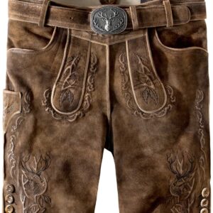 Trachtenlederhose Lewis (nuss gespeckt