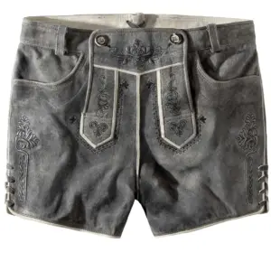 Trachtenlederhose Nelly (granit gespeckt