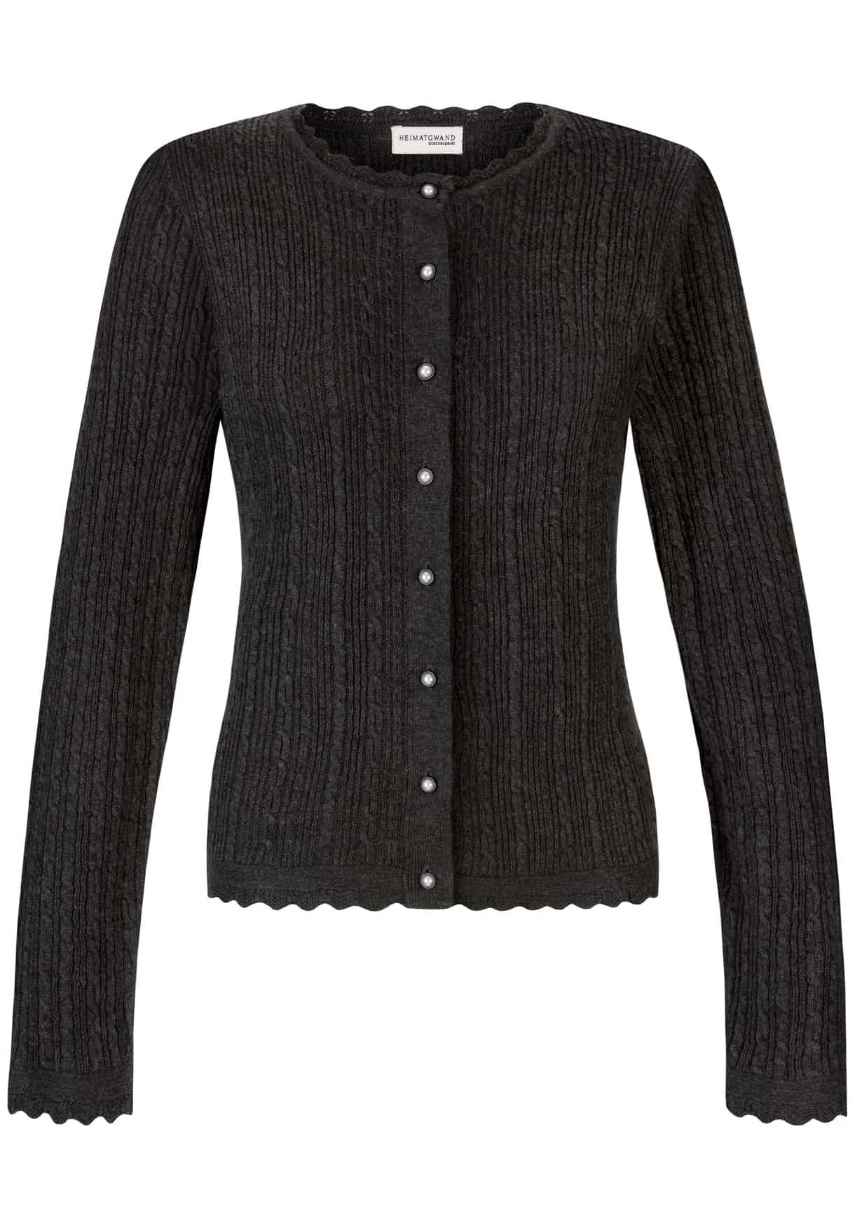 Trachtenstrickjacke Jasmina (anthrazit