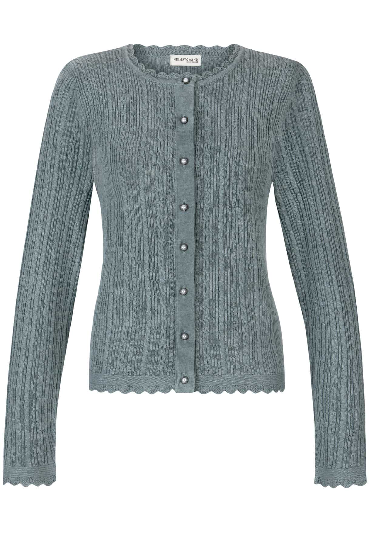 Trachtenstrickjacke Jasmina (rauchblau