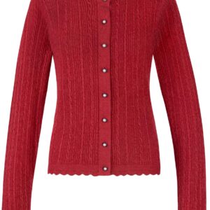 Trachtenstrickjacke Jasmina (rot