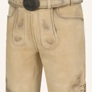 Lederhose Thaddeus mit Gürtel – Bild 3