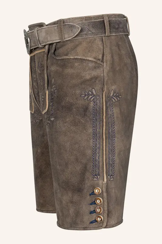 Lederhose Karim mit Gürtel – Bild 4