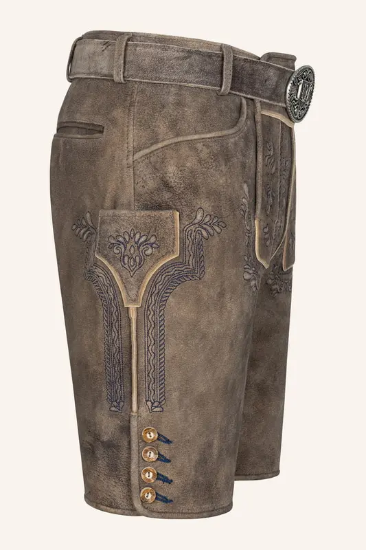 Lederhose Karim mit Gürtel – Bild 2