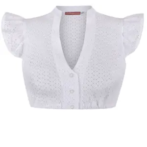 Dirndlbluse FRANZI ~ 44 ~ weiß