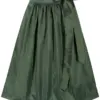 Dirndlschürze TAFT (70 cm) ~ dunkelgrün ~ 3XL