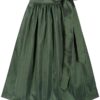 Dirndlschürze TAFT (70 cm) ~ dunkelgrün ~ 3XL