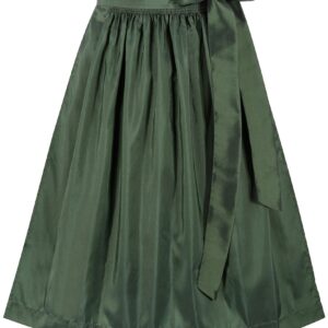 Dirndlschürze TAFT (70 cm) ~ dunkelgrün ~ 3XL