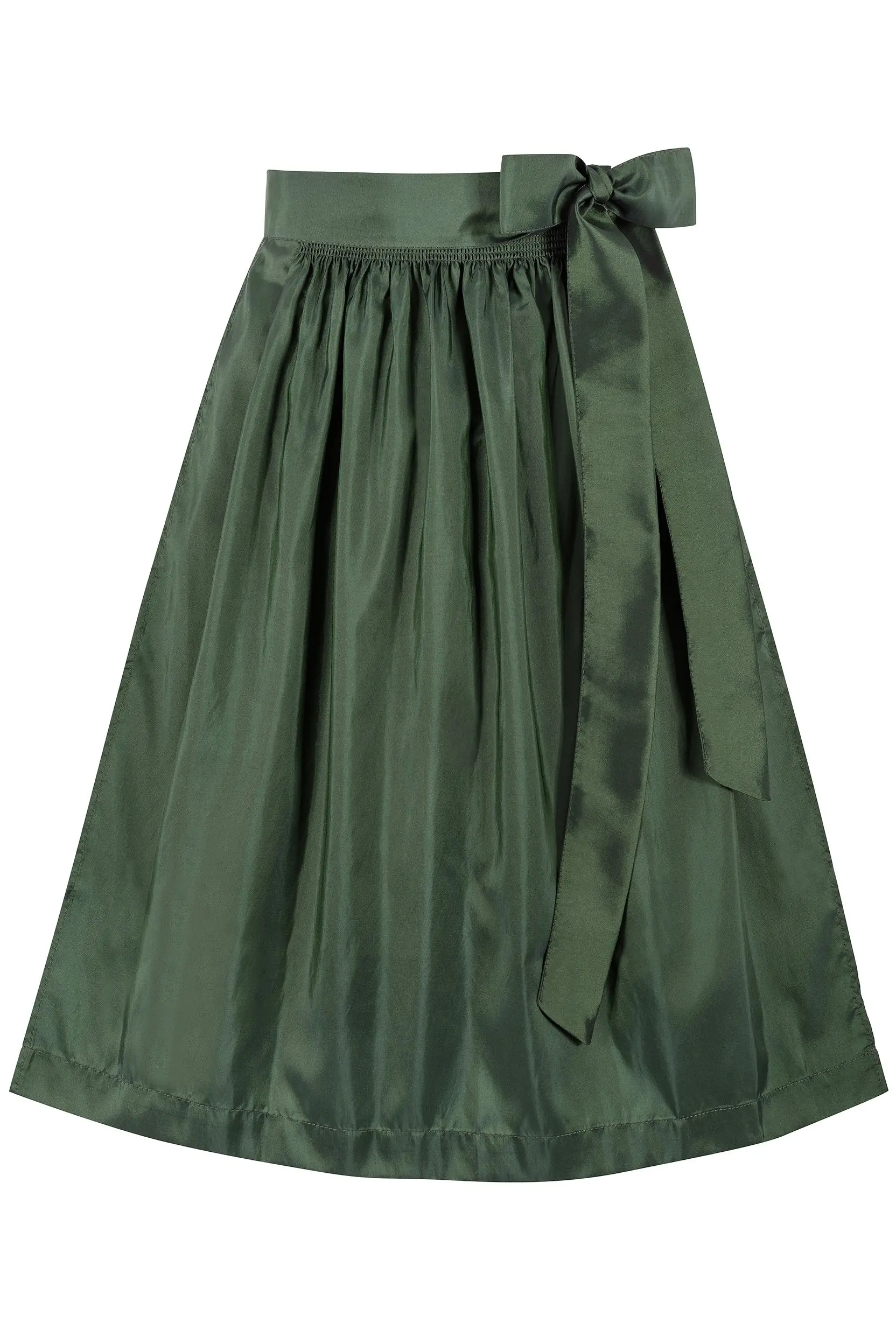 Dirndlschürze TAFT (70 cm) ~ dunkelgrün ~ 3XL