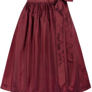 Dirndlschürze TAFT (70 cm) ~ S ~ dunkelrot