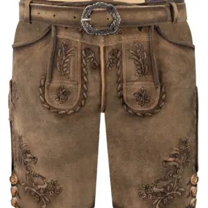 Kinder Lederhose ALVIN ~ 116 ~ braun antik