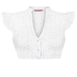 Dirndlbluse FRANZI ~ 30 ~ weiß