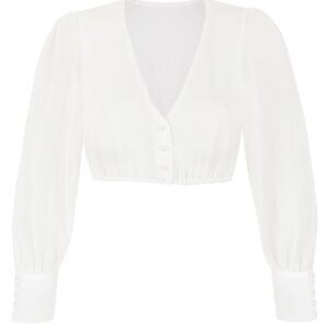 Dirndlbluse DAISY ~ weiß ~ 36